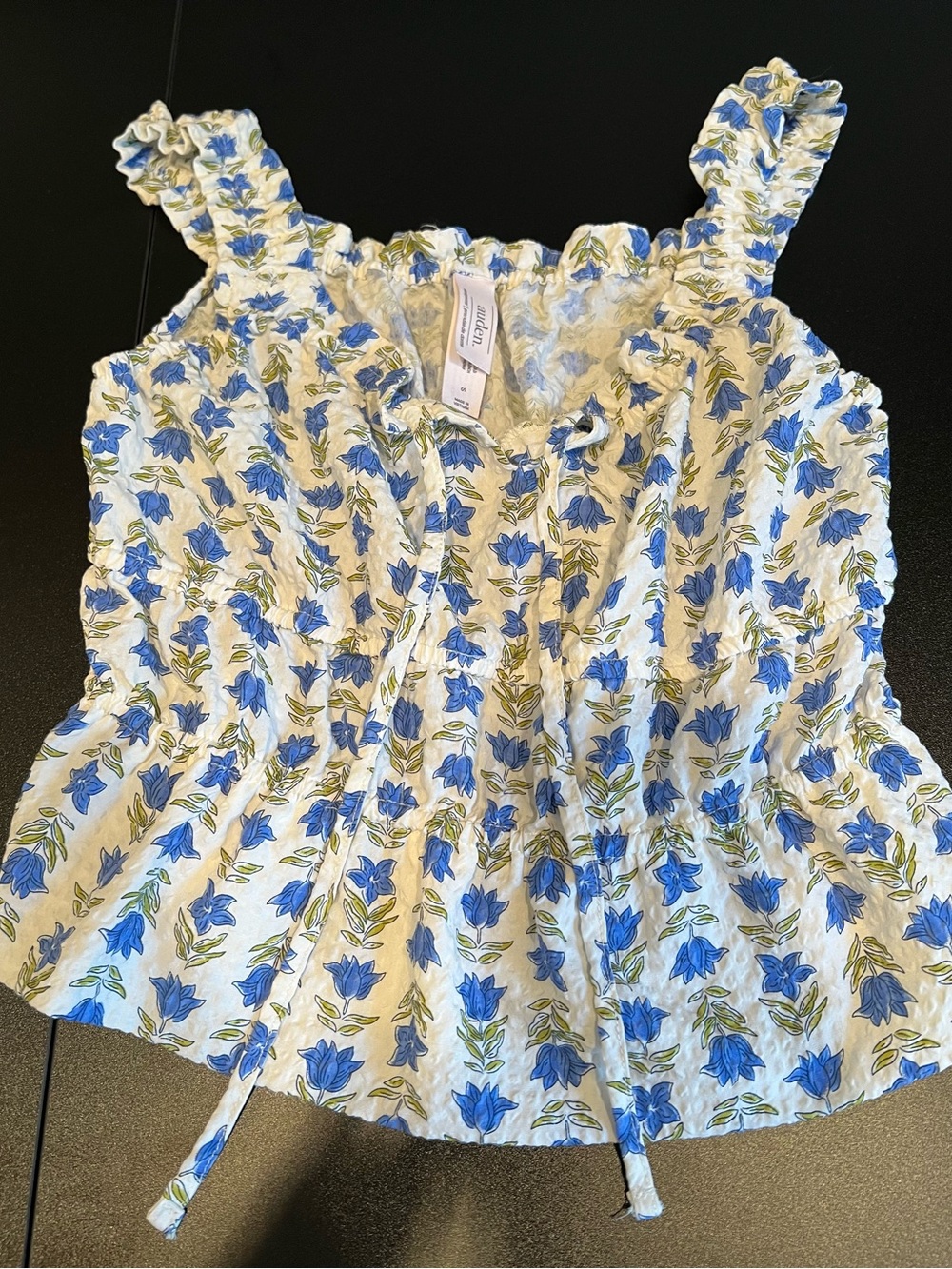 Auden Blue Floral Top